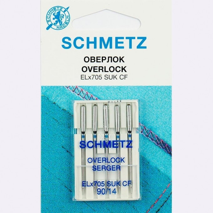 Иглы SCHMETZ ELx705 SUK CF № 90, 5 шт 22.40FB1.VDS